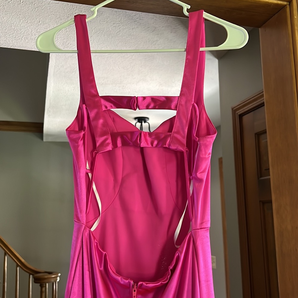 Hot Pink Dillards Collection Formal/Prom Dress Gem